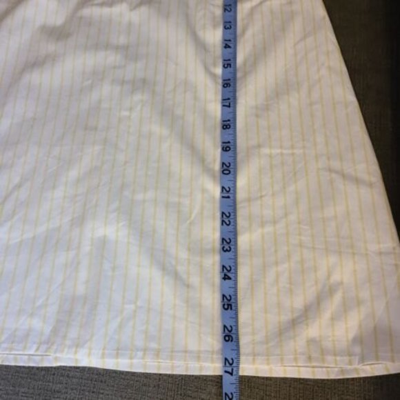 NWT PacSun Size Medium Y2K Spaghetti Strap Sundress White Yellow Striped Preppy - Picture 11 of 13